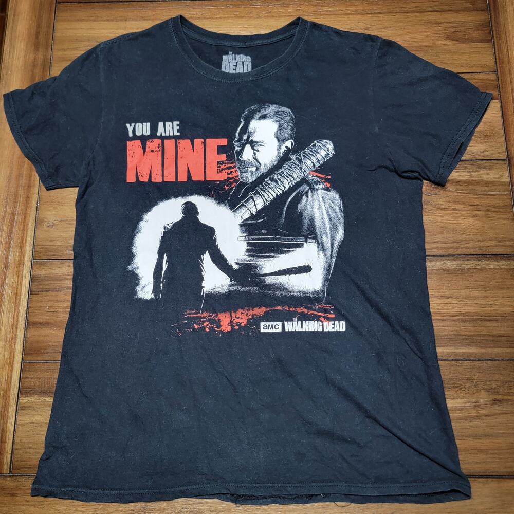 The Walking Dead Black Unisex Tee "You Are Mine" Negan - Size Medium